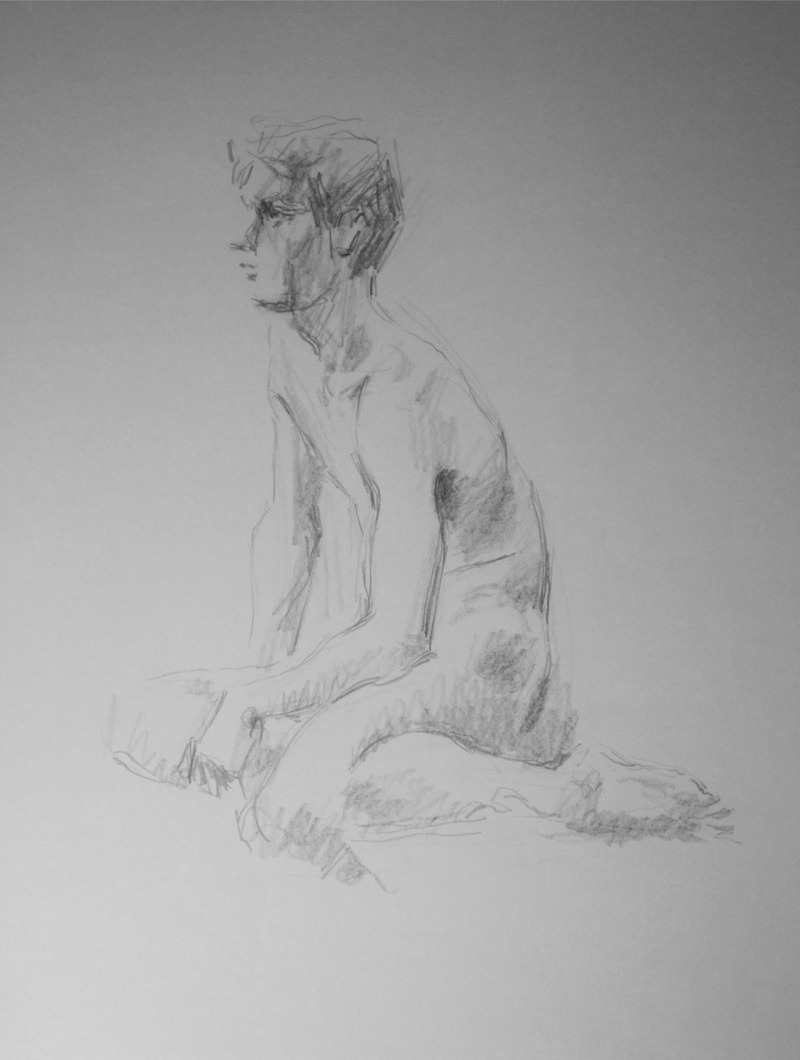 Young Man Seated 1